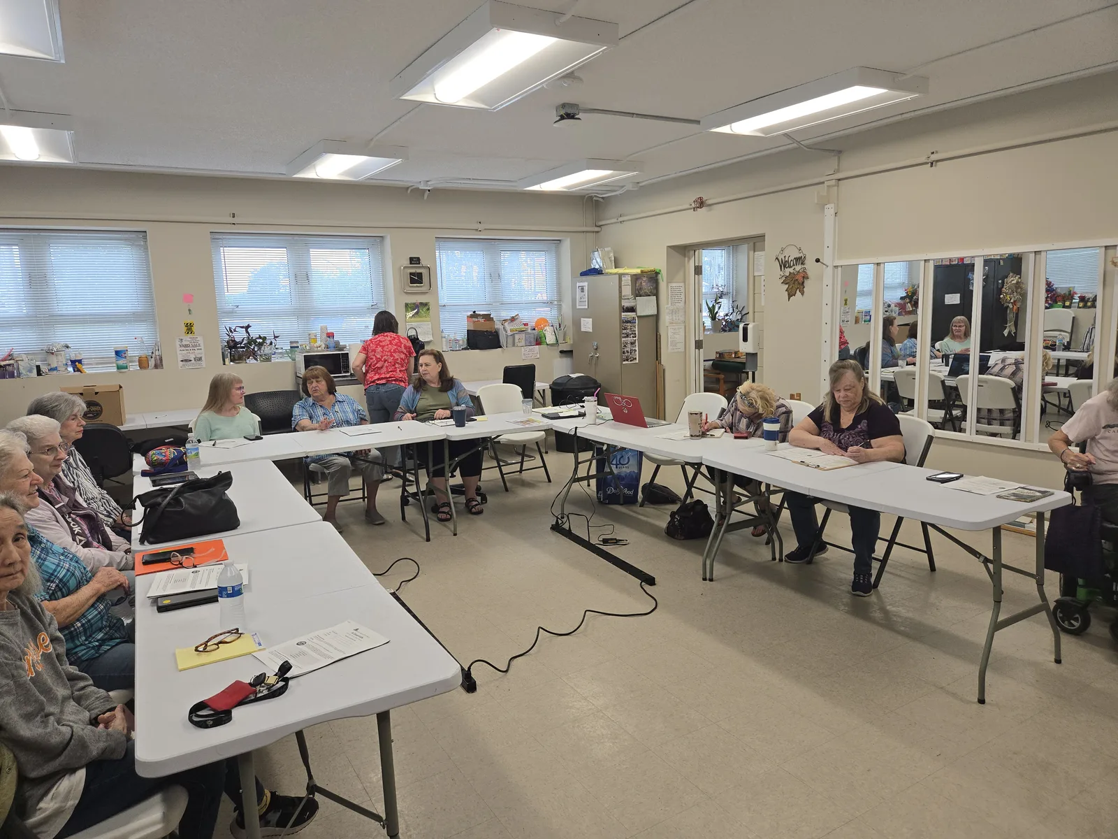 Adults participating in an AI Essentials workshop